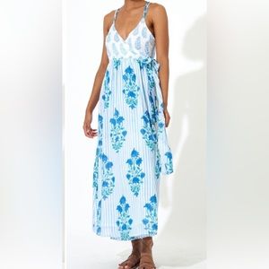 Oliphant Jaipur Blue Stripe Wrap